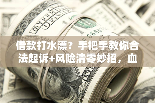 北京借款打水漂？手把手教你合法起诉+风险清零妙招，血泪教训换来的干货！