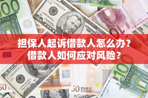 北京担保人起诉借款人怎么办？借款人如何应对风险？