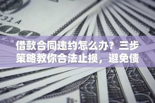 北京借款合同违约怎么办？三步策略教你合法止损，避免债务危机升级